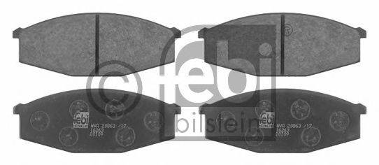 Комплект гальмівних колодок, дискове гальмо FEBI BILSTEIN 16263