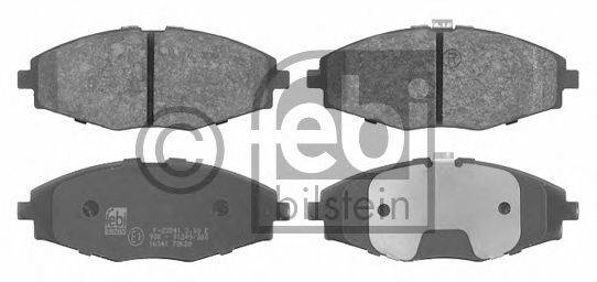 Комплект гальмівних колодок, дискове гальмо FEBI BILSTEIN 16341
