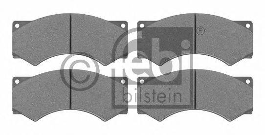 Комплект гальмівних колодок, дискове гальмо FEBI BILSTEIN 16604
