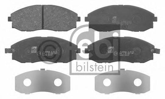 Комплект гальмівних колодок, дискове гальмо FEBI BILSTEIN 16680