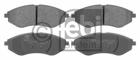 Комплект гальмівних колодок, дискове гальмо FEBI BILSTEIN 16721