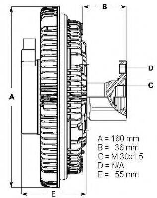 Сцепление вентилятора радиатора BERU LK039