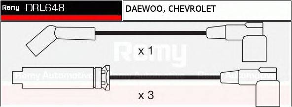 Комплект дротів запалення DELCO REMY DRL648