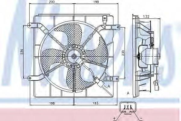 Вентилятор, охолодження двигуна NISSENS 85046