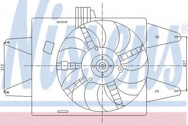Вентилятор системы охлаждения двигателя NISSENS 85133