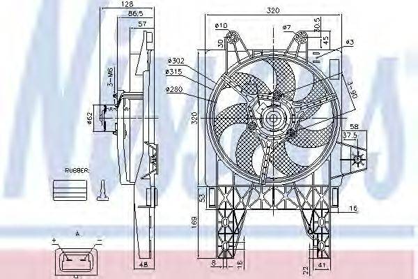 Вентилятор системы охлаждения двигателя NISSENS 85140