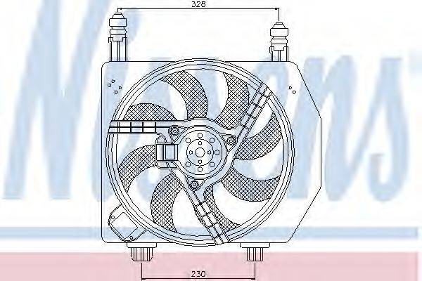 Вентилятор системы охлаждения двигателя NISSENS 85172