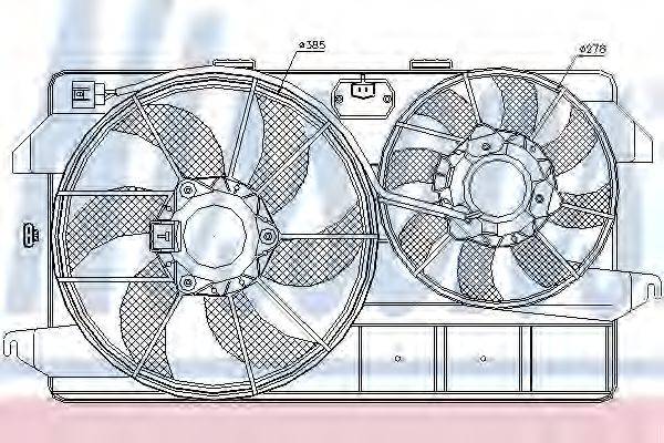 NISSENS 85263 Вентилятор системы охлаждения двигателя