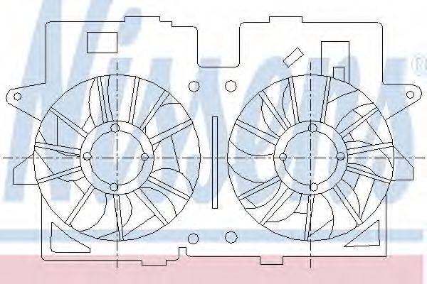 Вентилятор системы охлаждения двигателя NISSENS 85278