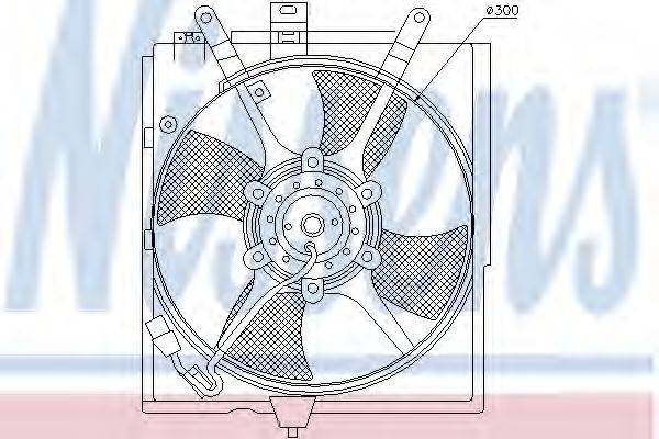 Вентилятор системы охлаждения двигателя NISSENS 85298