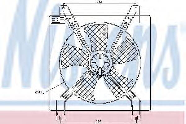 Вентилятор системы охлаждения двигателя NISSENS 85355