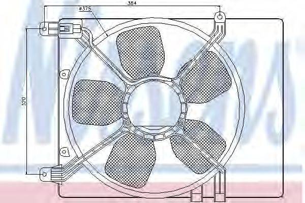 Вентилятор системы охлаждения двигателя NISSENS 85359