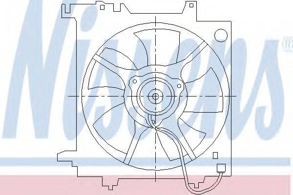 Вентилятор системы охлаждения двигателя NISSENS 85493