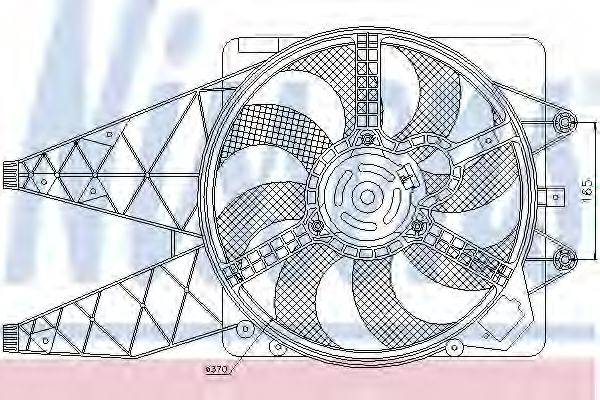 Вентилятор системы охлаждения двигателя NISSENS 85569