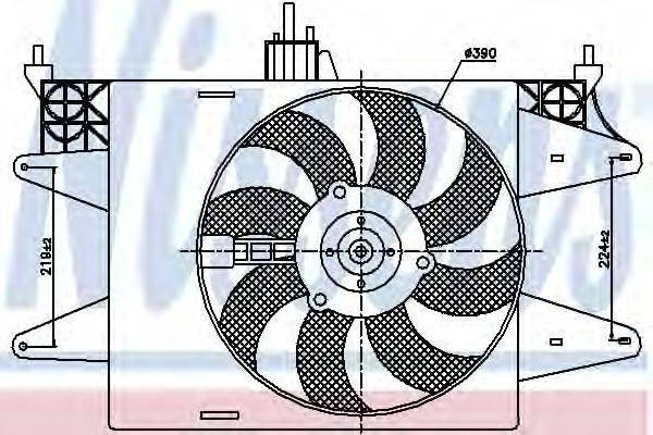 NISSENS 85572 Вентилятор системы охлаждения двигателя