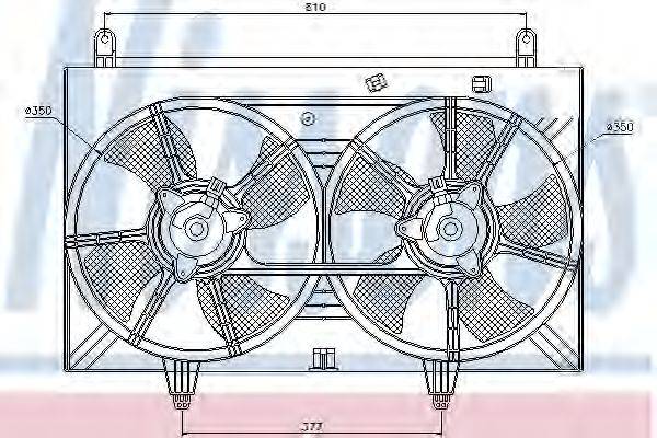 Вентилятор системы охлаждения двигателя NISSENS 85615