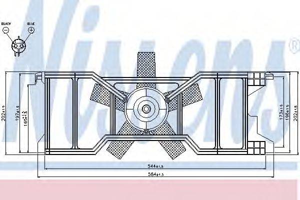 Вентилятор системы охлаждения двигателя NISSENS 85630