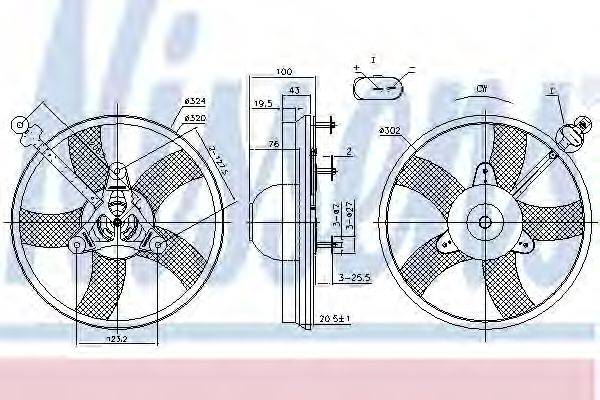 NISSENS 85759 Вентилятор системы охлаждения двигателя