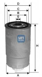 Паливний фільтр UFI 24.394.00