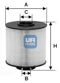 Топливный фильтр UFI 26.017.00
