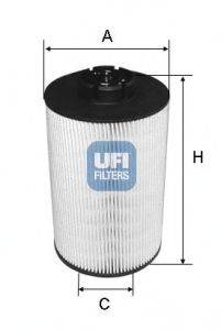 Топливный фильтр UFI 26.039.00