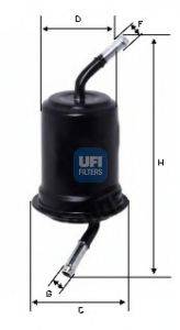 Паливний фільтр UFI 31.764.00