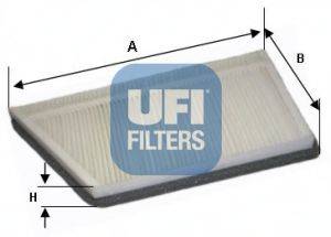 Фільтр, повітря у внутрішньому просторі UFI 53.044.00