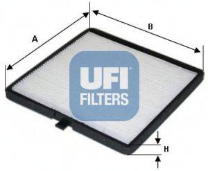 Фільтр, повітря у внутрішньому просторі UFI 53.118.00