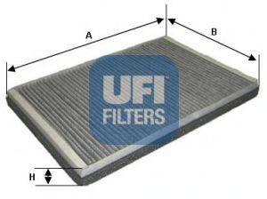 Фільтр, повітря у внутрішньому просторі UFI 54.169.00