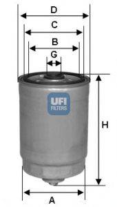 UFI 2437800 Паливний фільтр