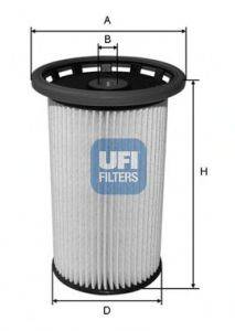 Топливный фильтр UFI 26.026.00