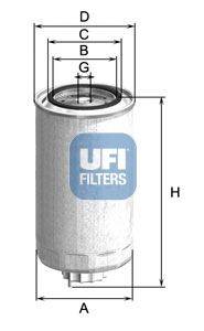 Топливный фильтр UFI 24.500.00