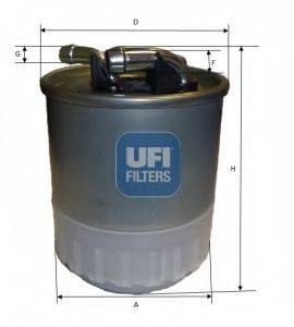 UFI 2410700 Топливный фильтр