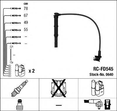 Комплект проводов зажигания NGK 0640