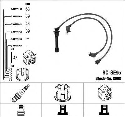Комплект проводов зажигания NGK 8068