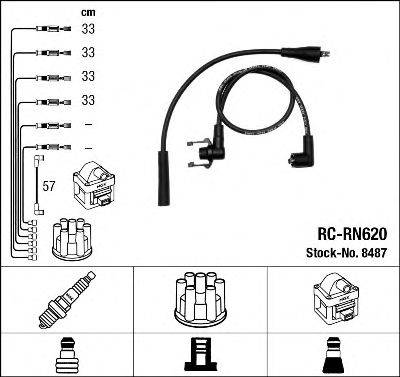 Комплект проводов зажигания NGK 8487