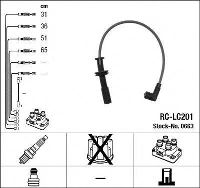 Комплект проводов зажигания NGK 0663