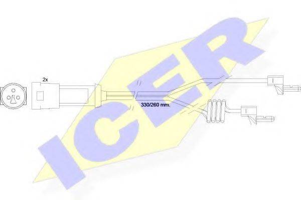 ICER 610234EC Сигналізатор, знос гальмівних колодок