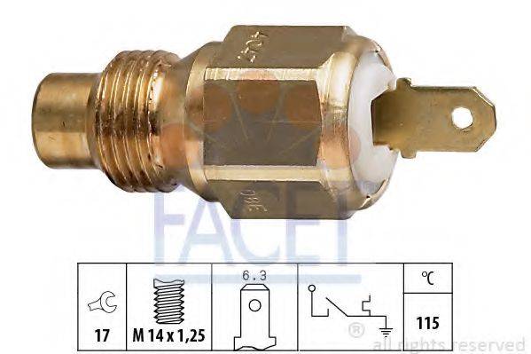 термовыключатель, сигнальная лампа охлаждающей жидкости FACET 7.4047