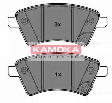Комплект гальмівних колодок, дискове гальмо KAMOKA JQ1013750