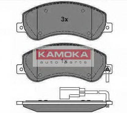 Комплект гальмівних колодок, дискове гальмо KAMOKA JQ1013856