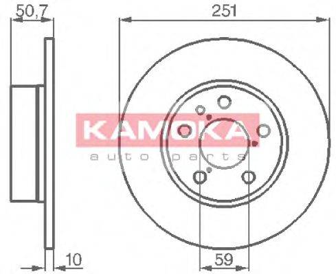 Тормозной диск KAMOKA 103134