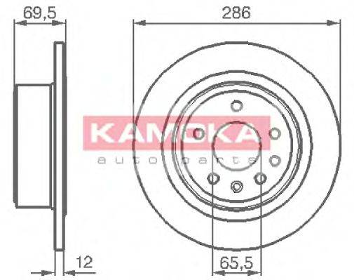 Тормозной диск KAMOKA 1031396