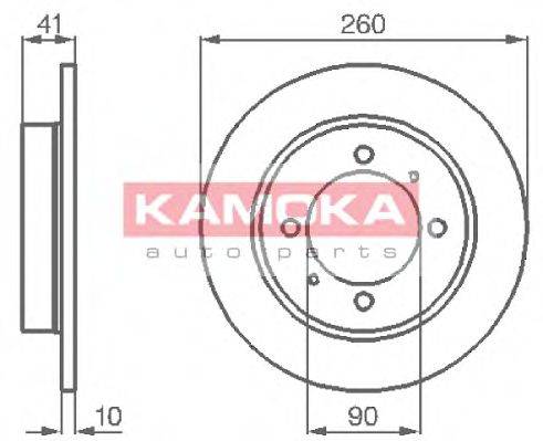 KAMOKA 1031772 гальмівний диск