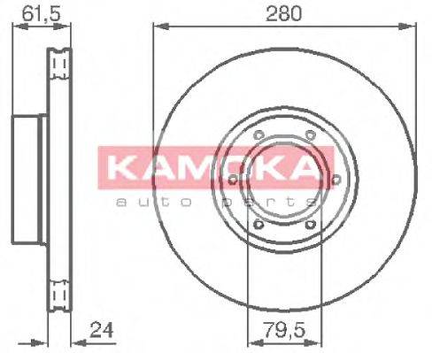 гальмівний диск KAMOKA 1032134
