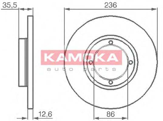 Тормозной диск KAMOKA 1032152