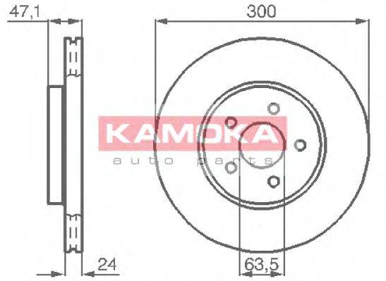 KAMOKA 1032250 гальмівний диск