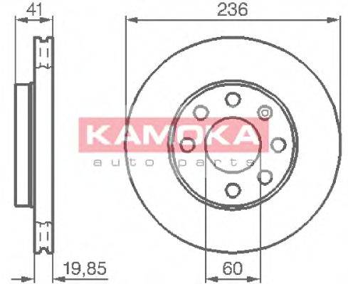 гальмівний диск KAMOKA 103302