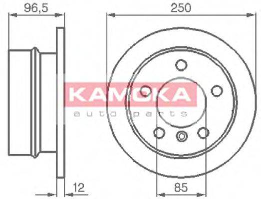 Тормозной диск KAMOKA 103454