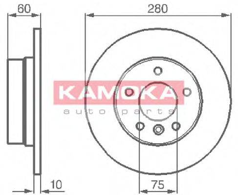 Тормозной диск KAMOKA 103498